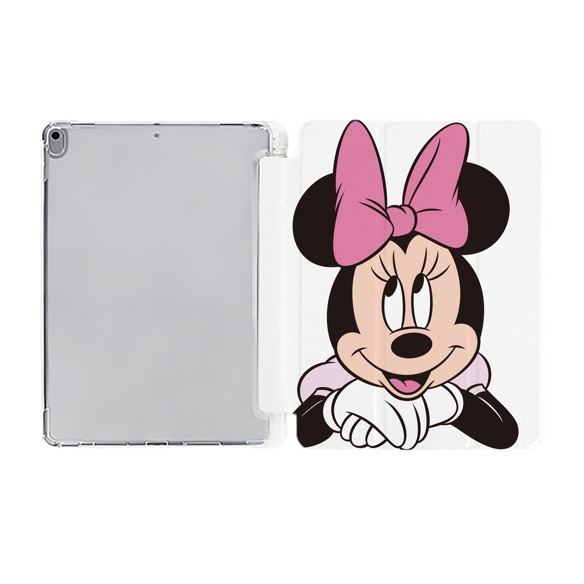 （画像用） ミッキーマウス Mickey Mouse IPad ケース ペン収納付き 三つ折りスタンド PUレザー×シリコン 対応機種9.5/10.5/10.9インチ